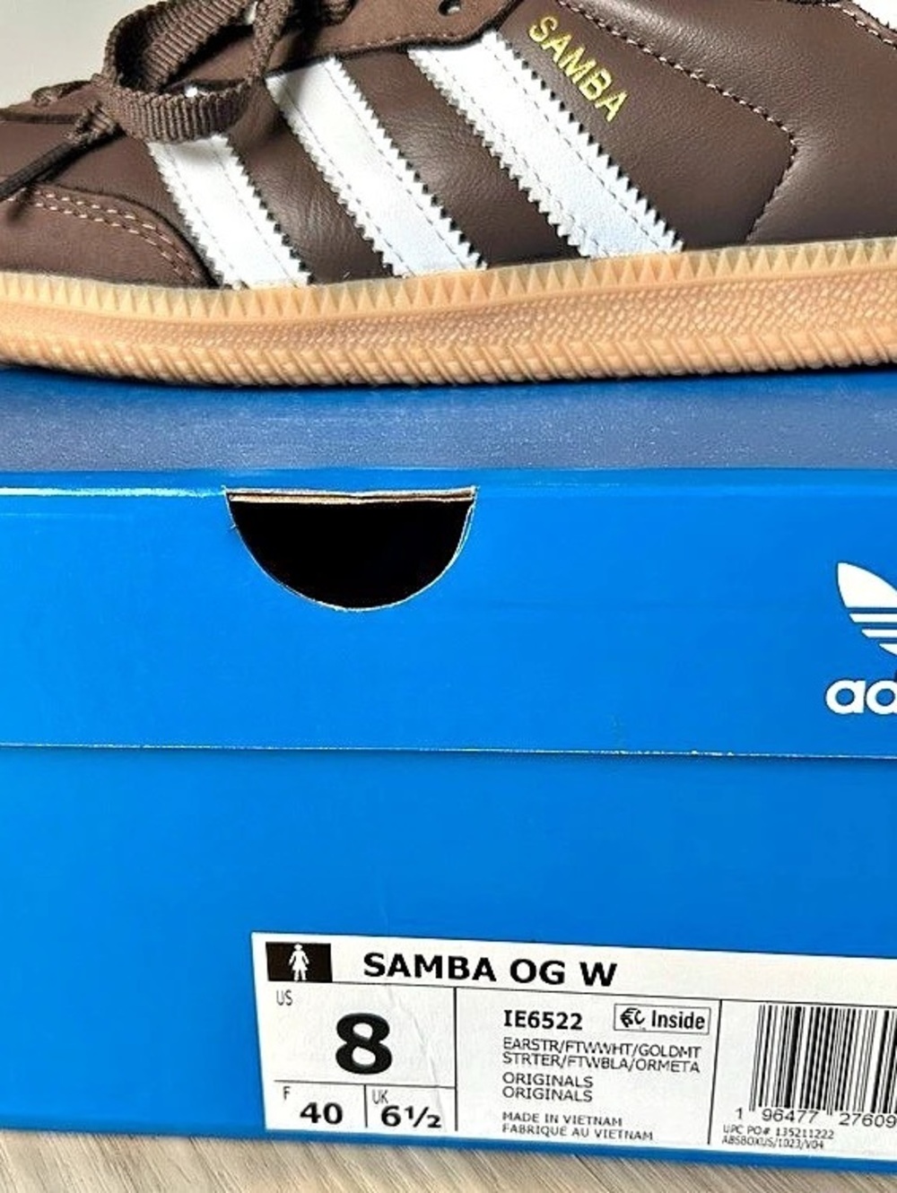 ADIDAS Samba OG W Brown & White US 8 - Picture 7 of 7